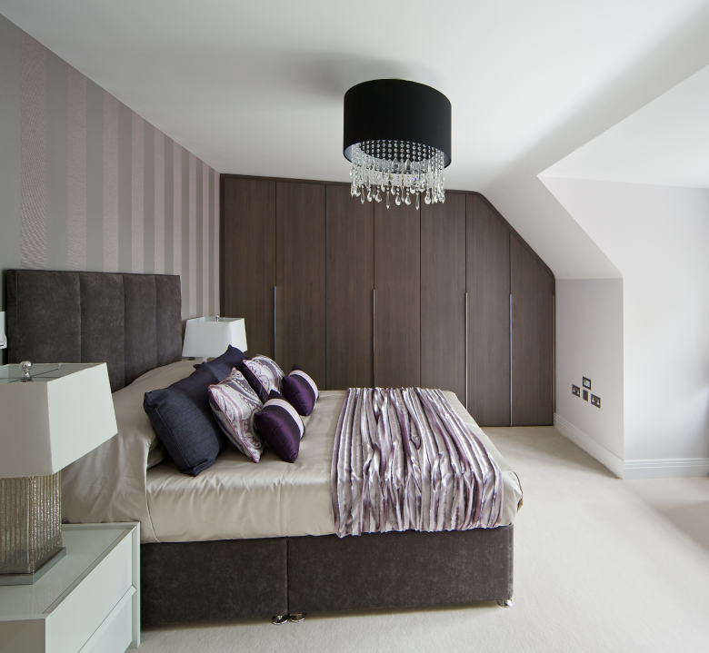 Modern Bedroom with Fitted Wardrobes